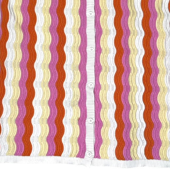 YLLW The Label Felix Knit Striped Mini Dress in Sorbet Size S/M - Picture 7 of 13